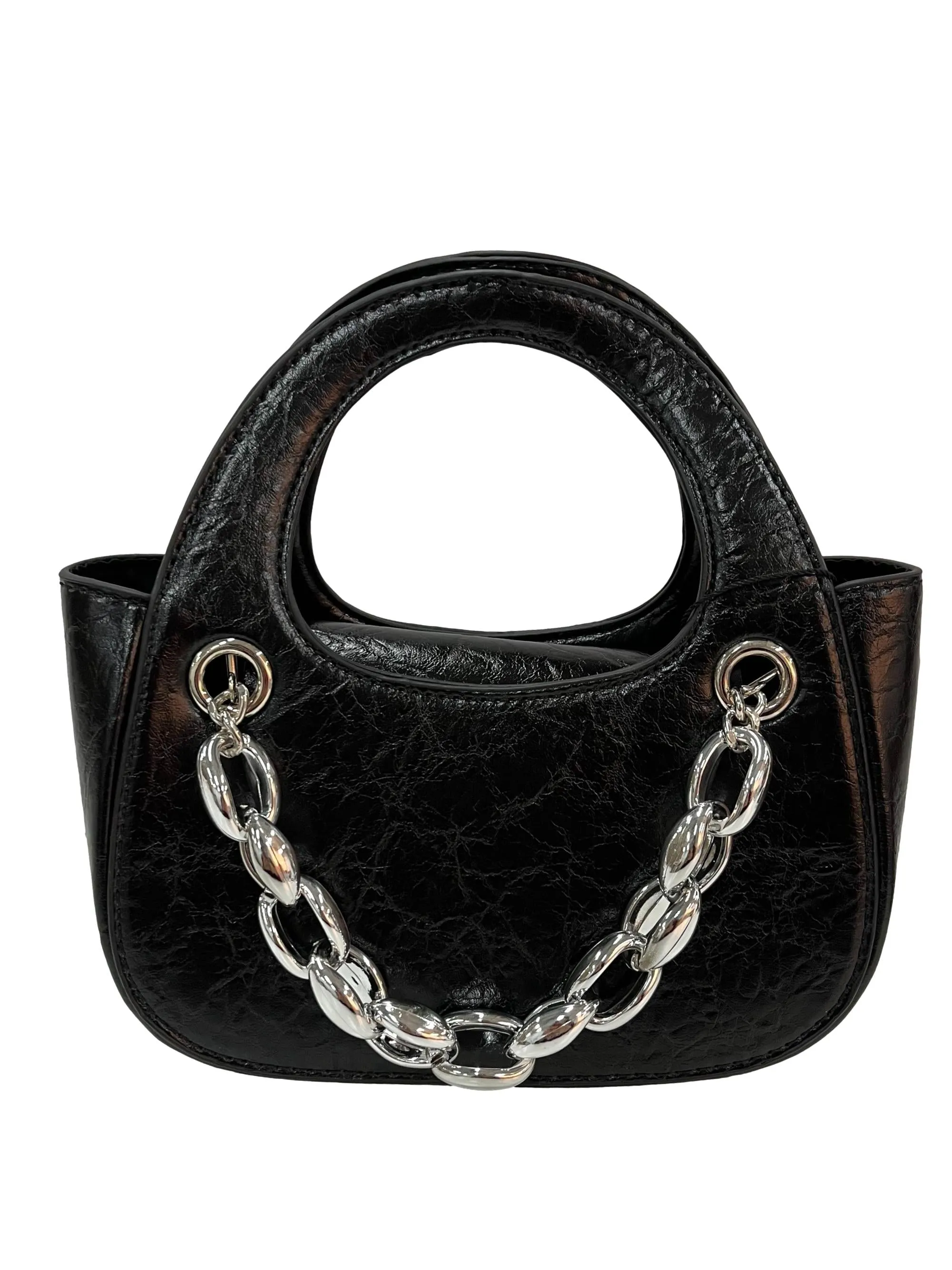 Chain Strap Mini Bag - Black