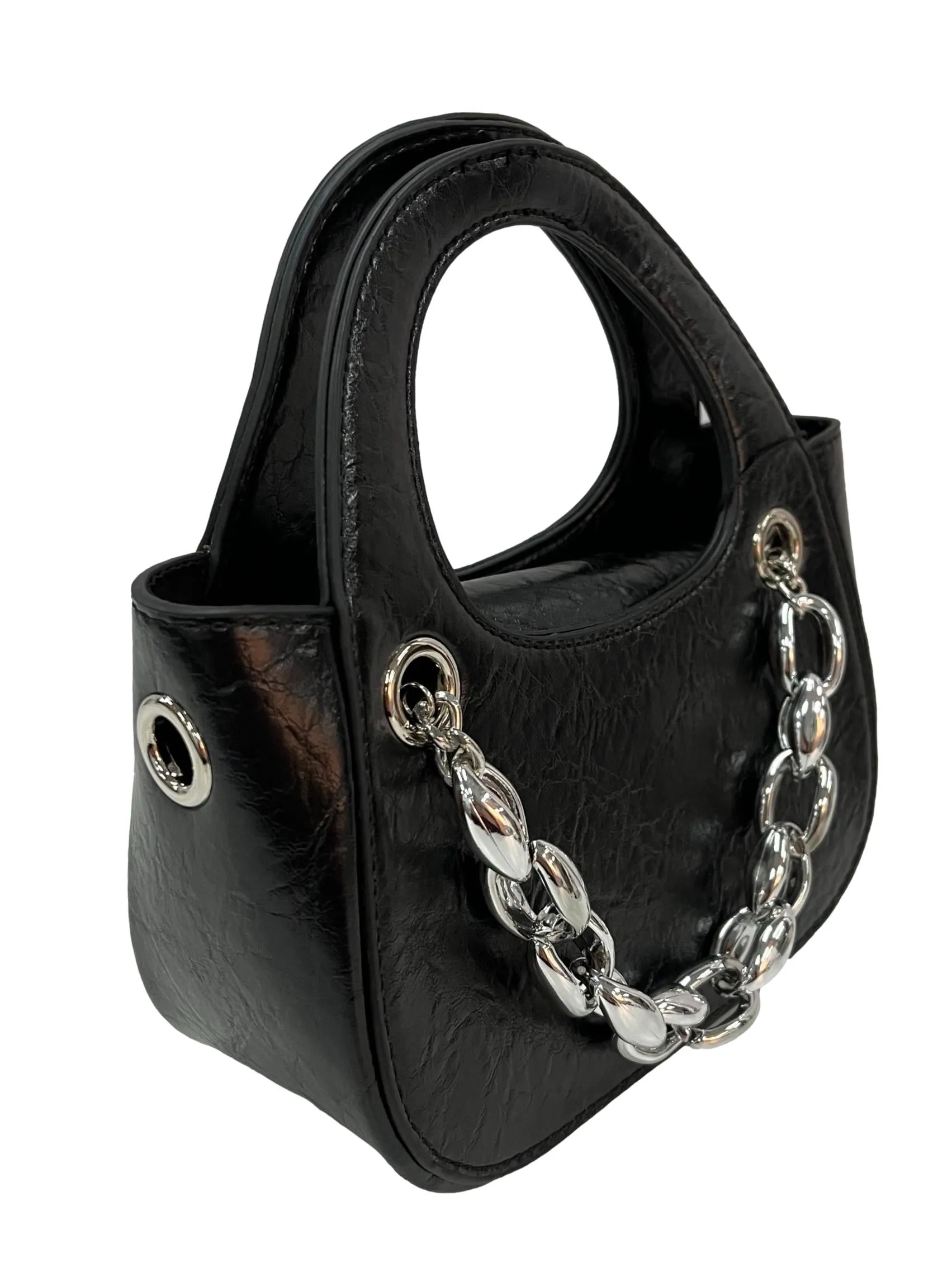 Chain Strap Mini Bag - Black