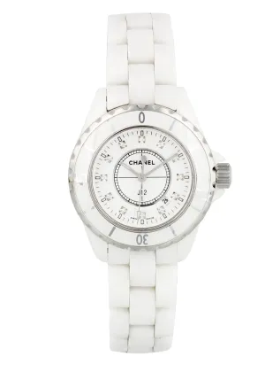 Chanel J12 H0968 Diamond Dial Ceramic Ladies Watch