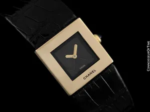 Chanel Matelasse Ladies Square Watch - 18K Gold