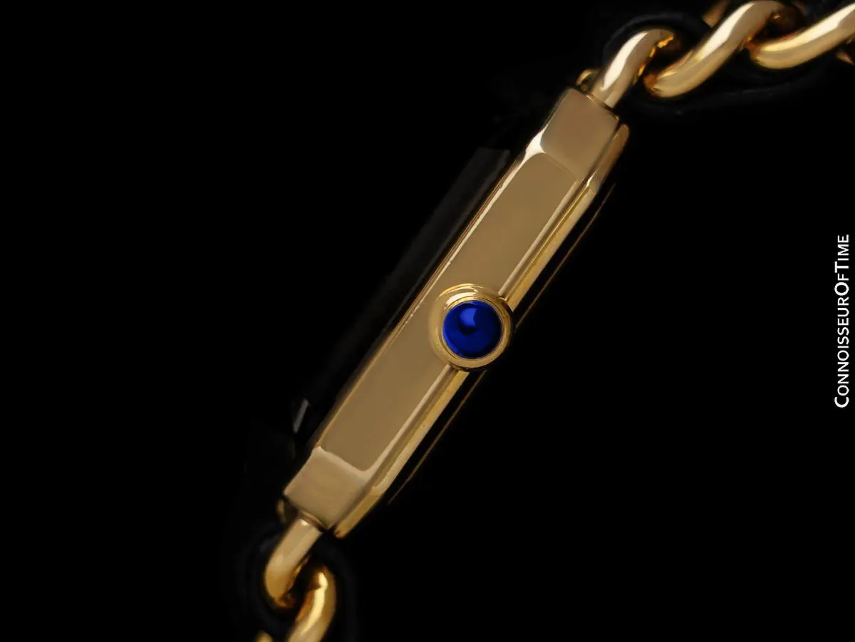 Chanel Premiere Ladies Rectangular Watch with Bracelet - 18K Gold Plated & Stainless Steel