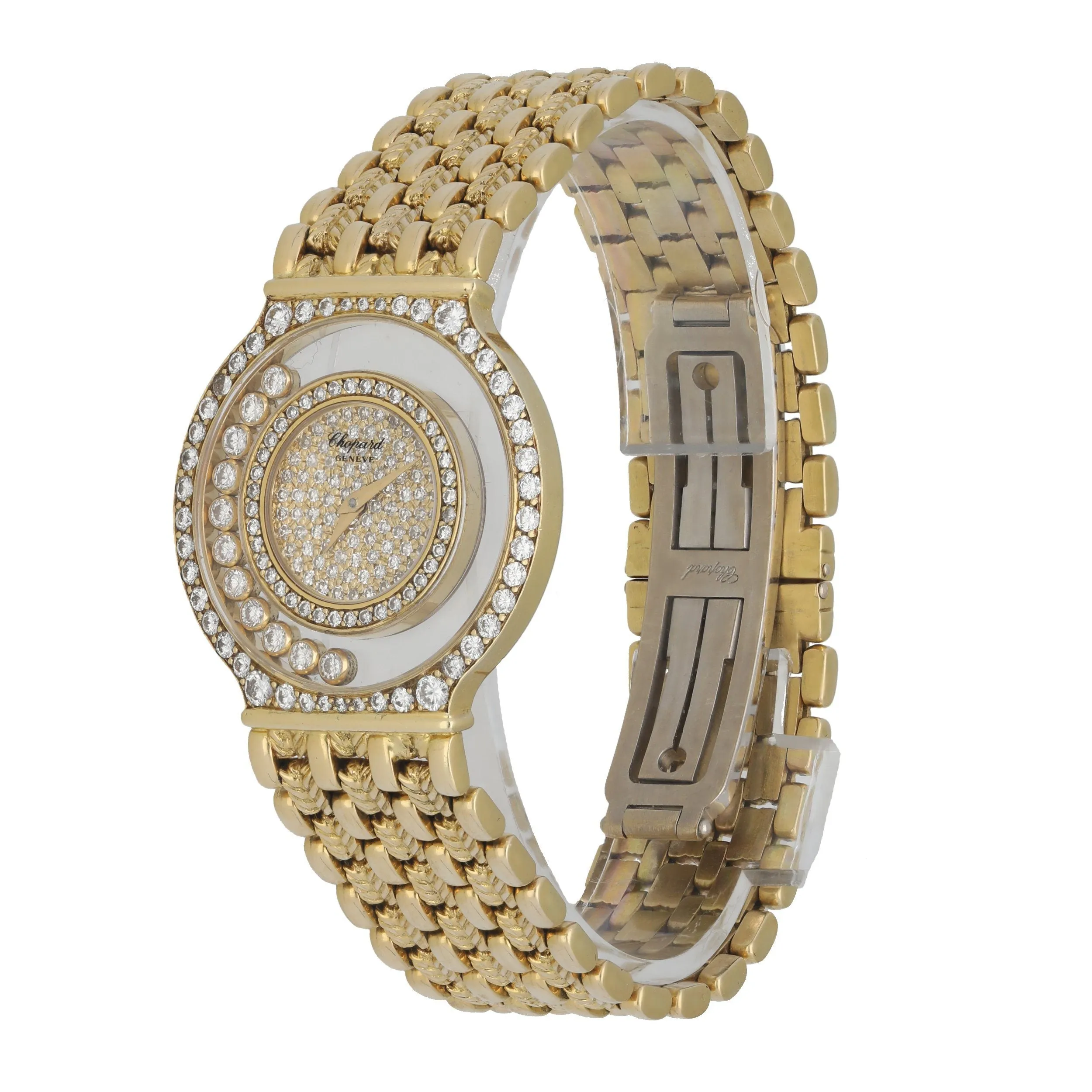 Chopard Happy Diamonds 21/2856 Diamond dial  18k Yellow Gold