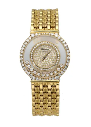 Chopard Happy Diamonds 21/2856 Diamond dial  18k Yellow Gold