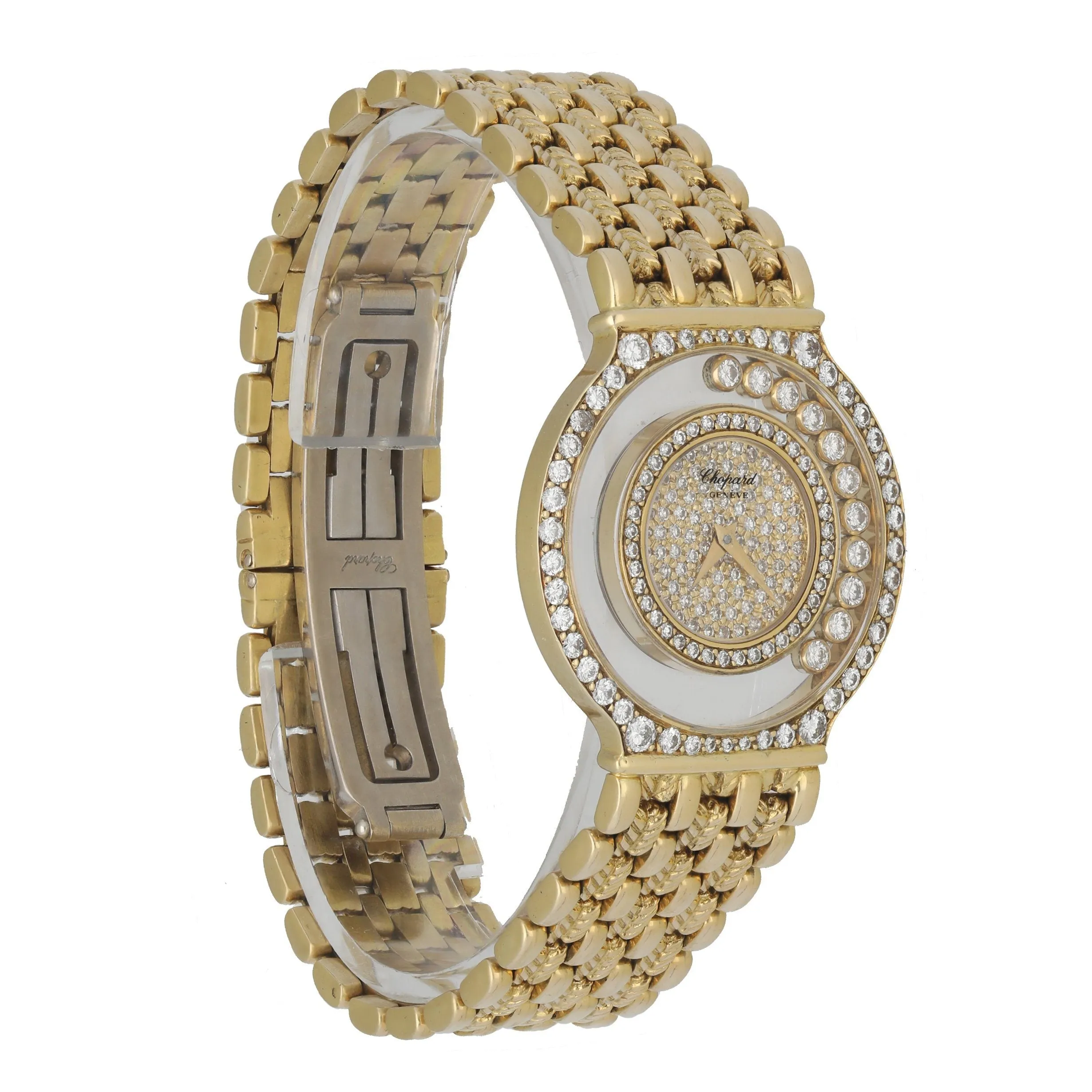 Chopard Happy Diamonds 21/2856 Diamond dial  18k Yellow Gold