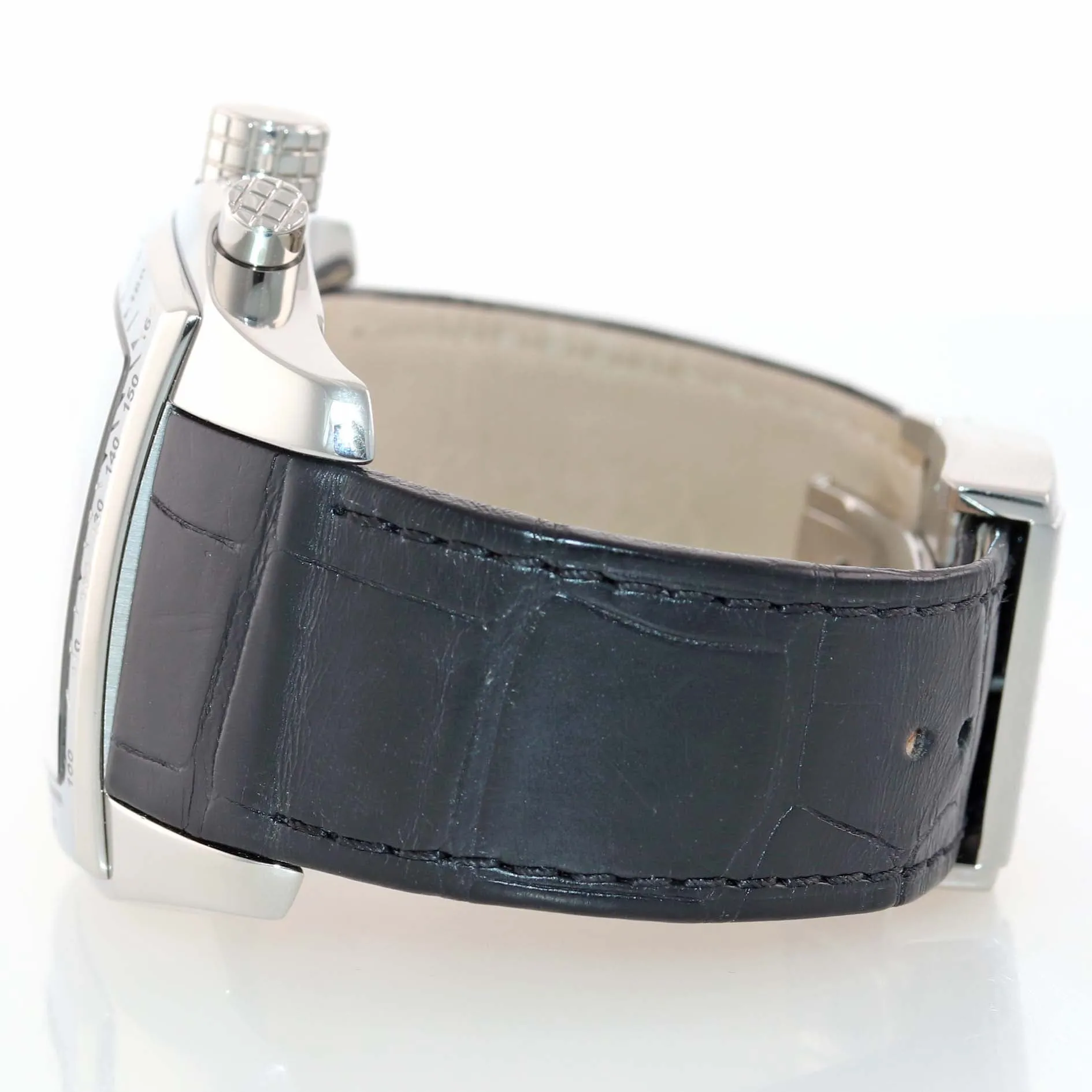 Chopard Tycoon Two O Ten Steel Chronograph Black Date 8961 46mm Watch