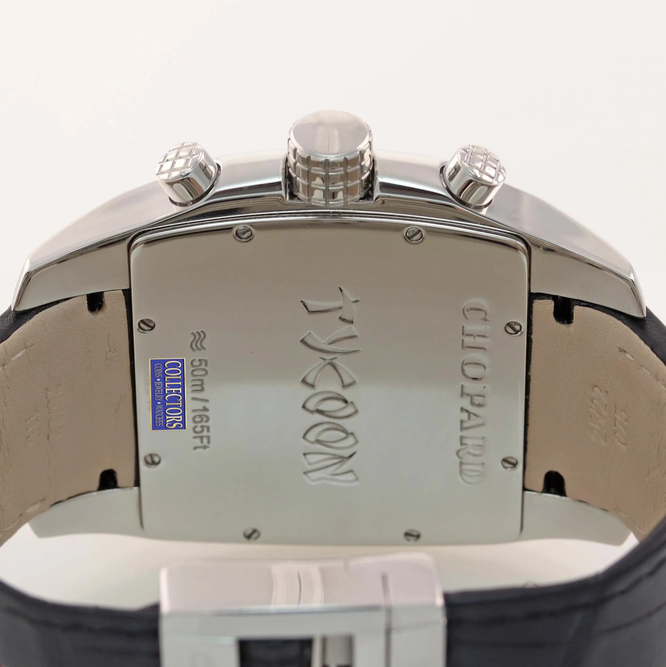Chopard Tycoon Two O Ten Steel Chronograph Black Date 8961 46mm Watch