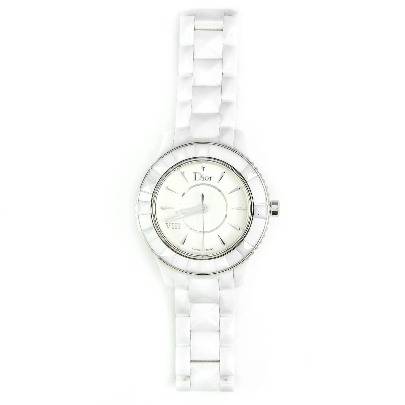 Christian Dior VIII CD1231E2C001 White Ceramic 33mm Ladies Watch