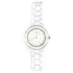 Christian Dior VIII CD1231E2C001 White Ceramic 33mm Ladies Watch