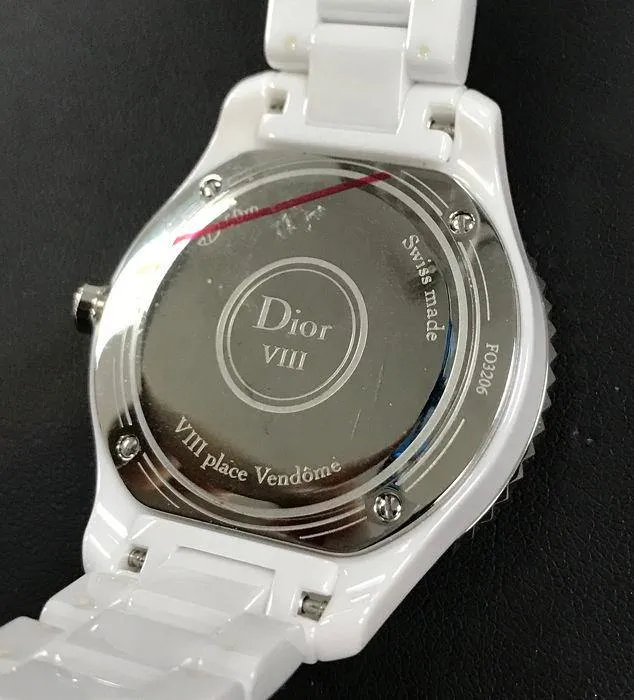 Christian Dior VIII CD1231E2C001 White Ceramic 33mm Ladies Watch