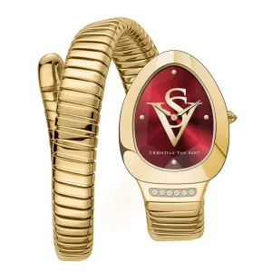 Christian Van Sant Women's Naga Red Dial Watch - CV0873
