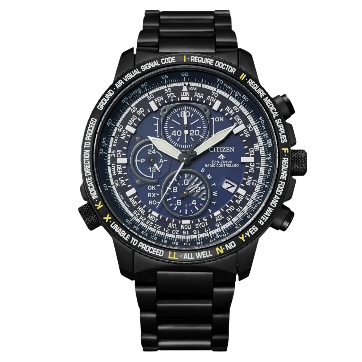 Citizen AT8195-85L AT8195 AT8195-85 Promaster Sky Titanium Radio Controlled Mens Watch