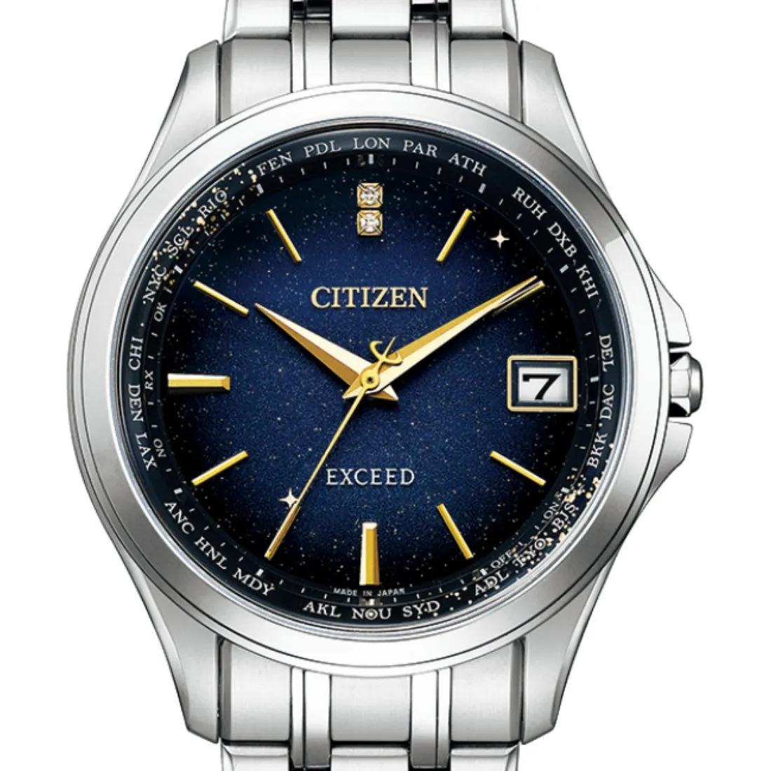 Citizen CB1080-61L Exceed Milky Way Limited Model Midnight Blue Dial Watch