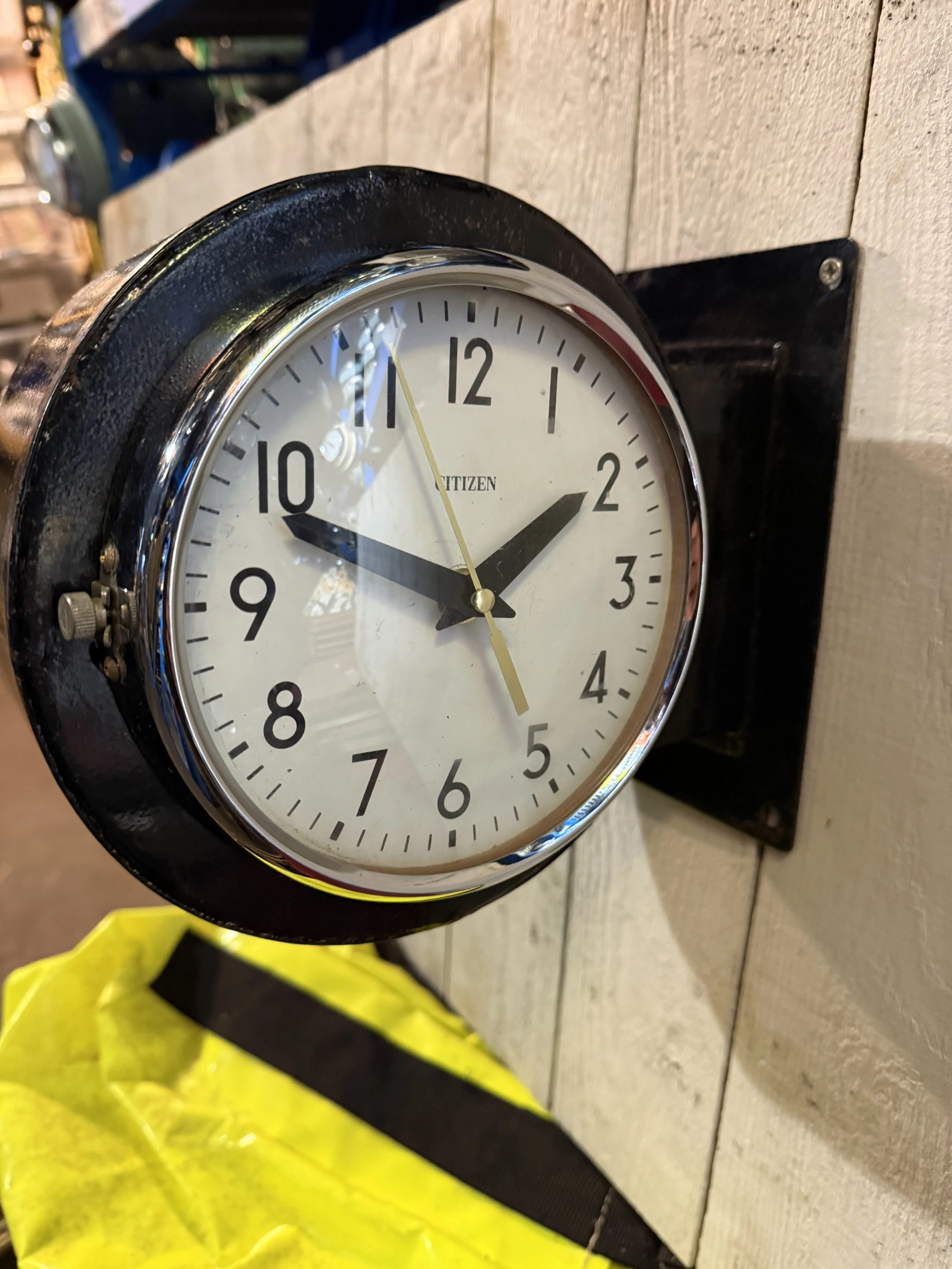 Citizen Maritime Double sided Vintage Wall Clock Black Marine Salvage