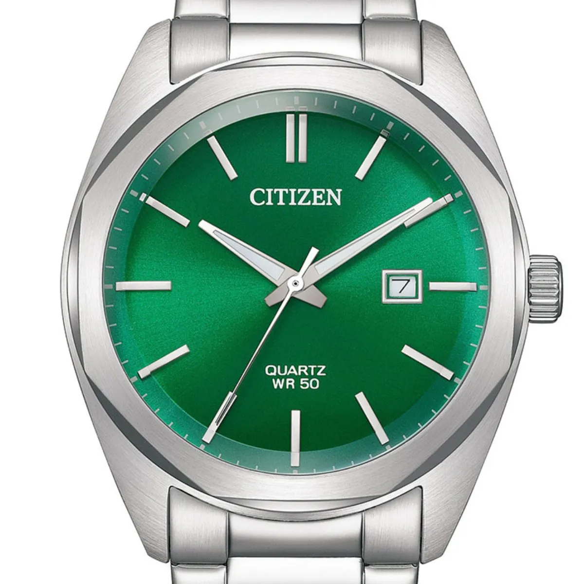 Citizen Quartz BI5110 BI5110-54X Green Dial Analog Dress Gents Watch
