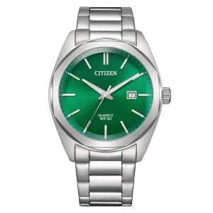 Citizen Quartz BI5110 BI5110-54X Green Dial Analog Dress Gents Watch