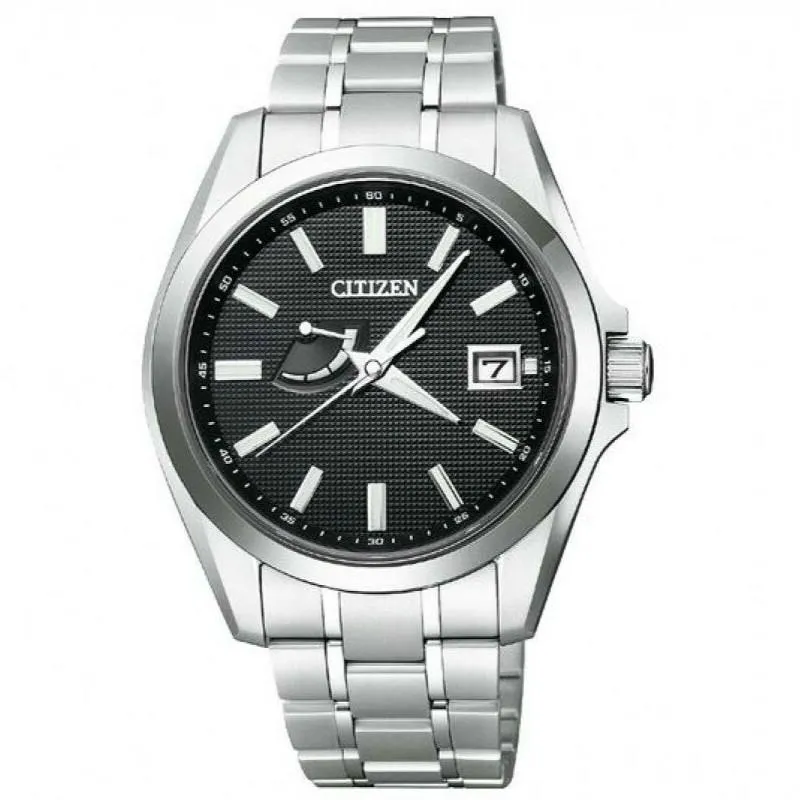 CITIZEN The Citizen AQ1040-53E Eco Drive Black Dial Super Titanium Men's Watch