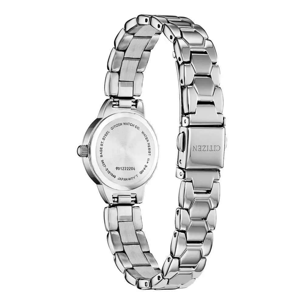 Citizen Womens Crystal Accent Stainless Steel Bracelet Quartz Watch EZ7010-56D