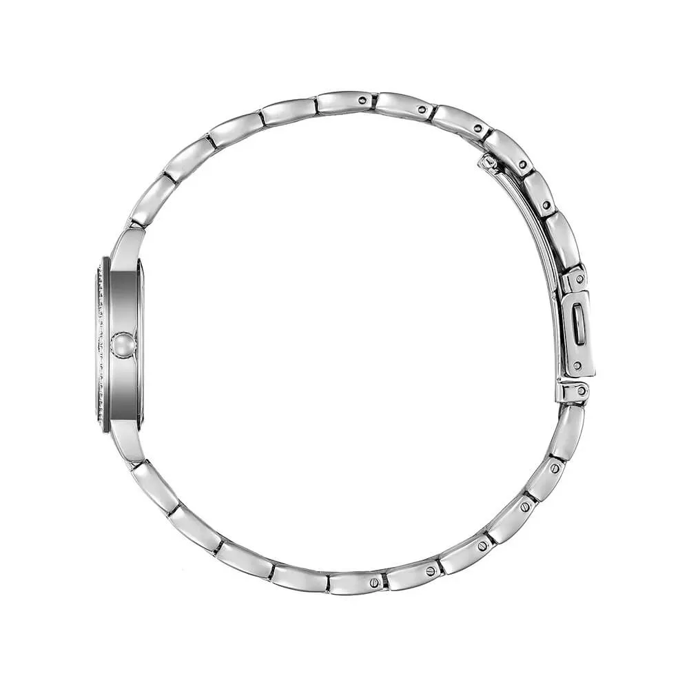 Citizen Womens Crystal Accent Stainless Steel Bracelet Quartz Watch EZ7010-56D