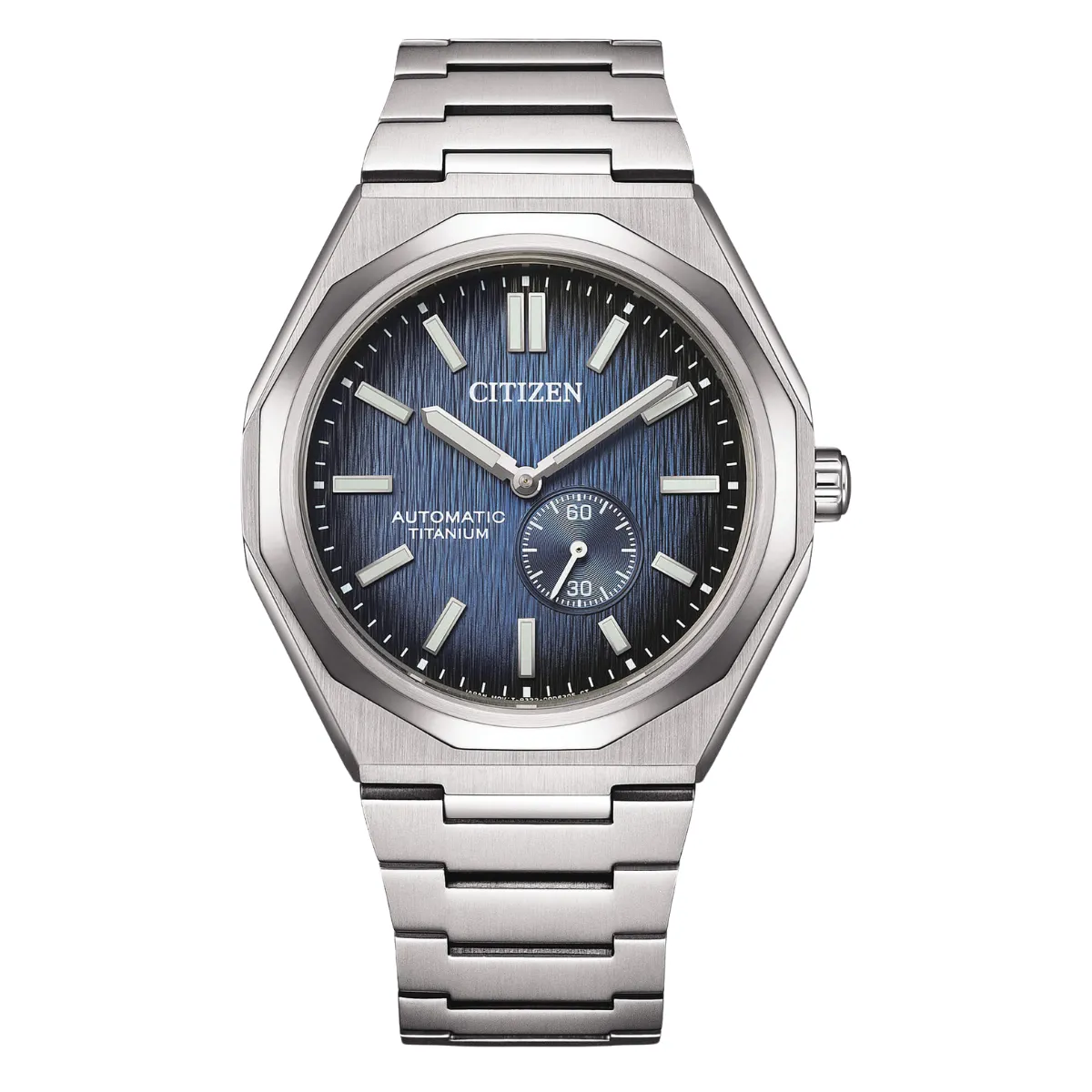 Citizen Zenshin 60 NK5020-58M Mechanical Super Titanium Dark Blue Dial 40MM Watch