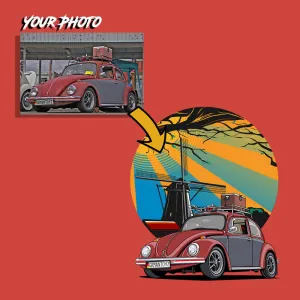 Classic Cars | Custom Digital Drawing