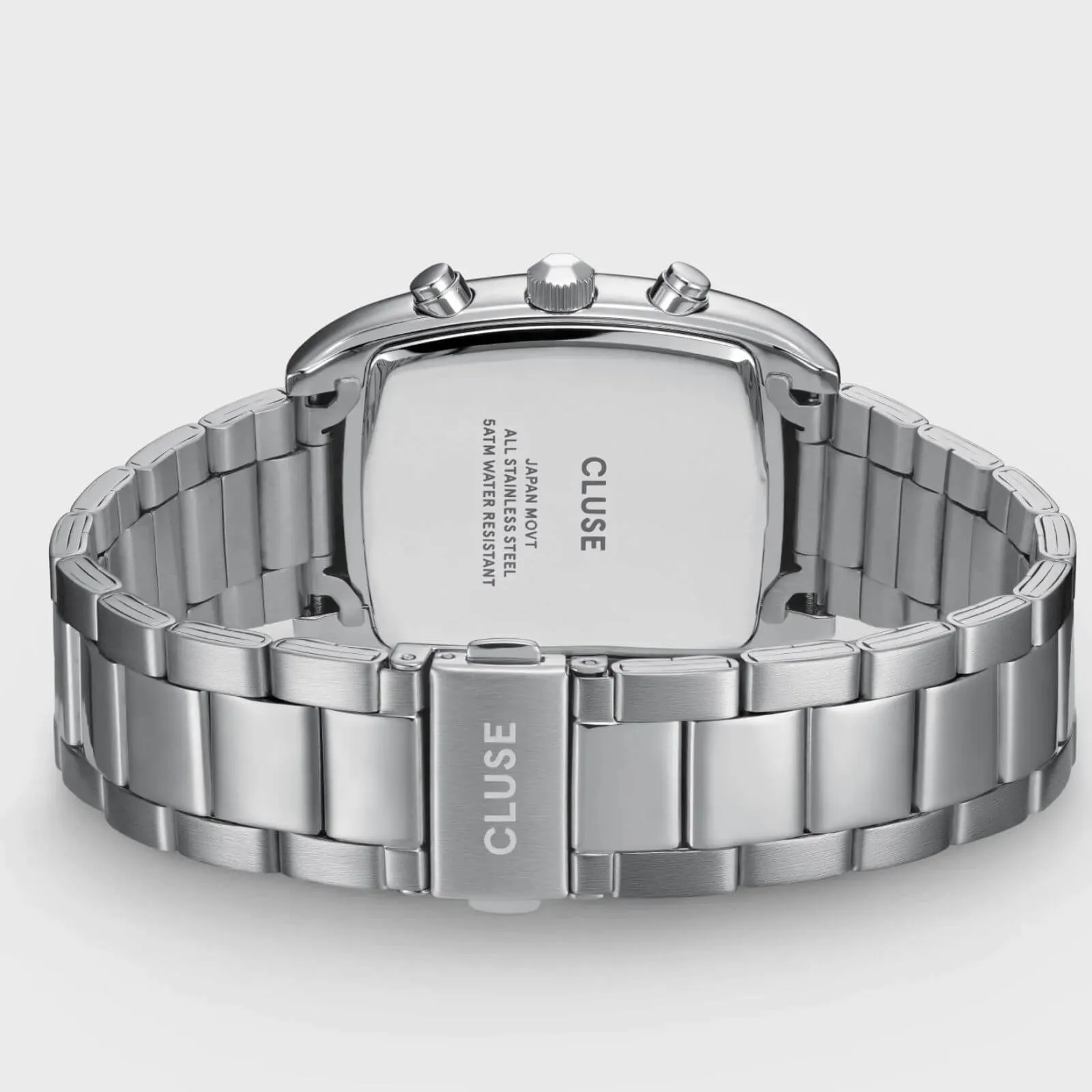 Cluse Quartaut Chrono Steel Silver Watch - Green