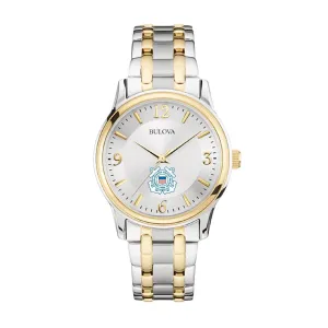 Coast Guard Seal Men's Bulova Stainless Steel Bracelet Watch (Silver/Gold)*