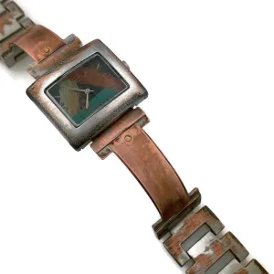 Copper Watch With Multi Color Dial