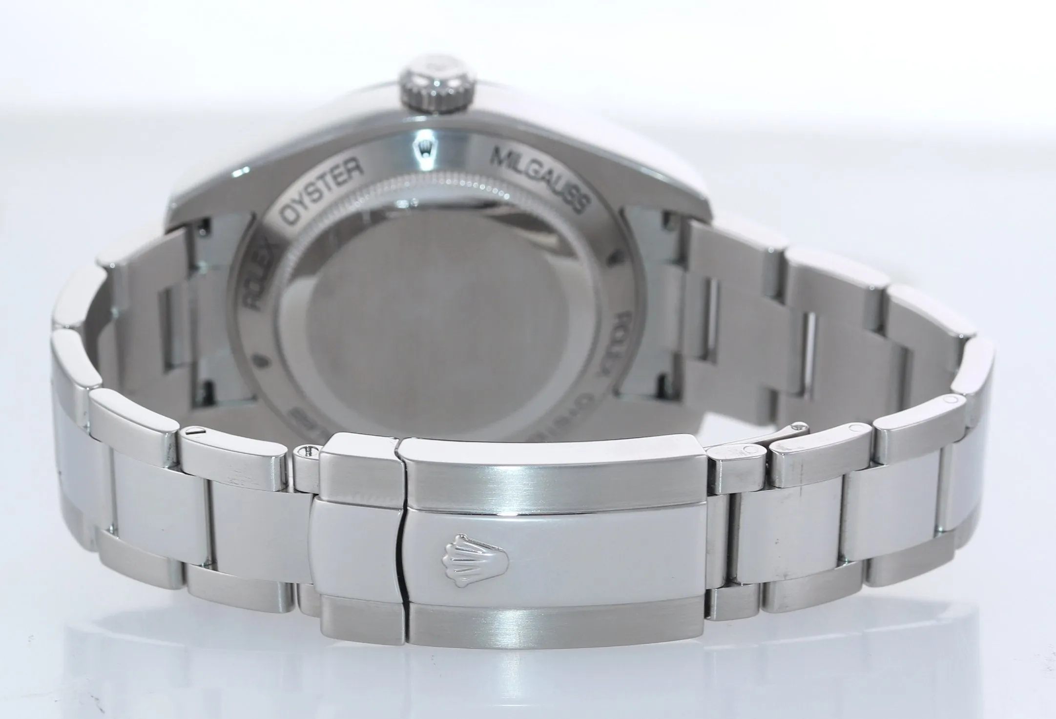 Copy of 2014 PAPERS Rolex Milgauss 116400 Steel Green Black Anti-Magnetic Steel Watch