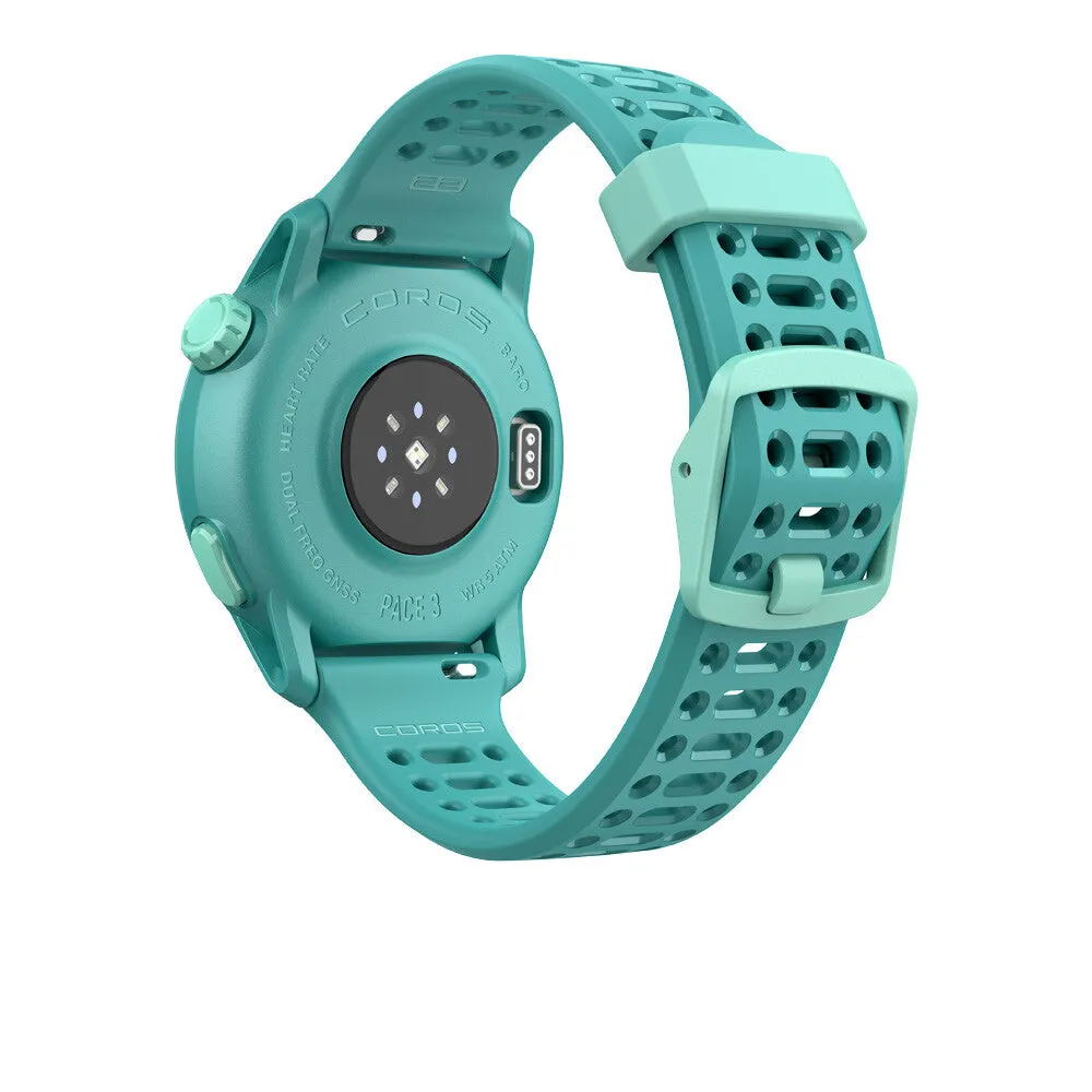 COROS Pace 3 Silicone Strap GPS Sport Watch Emerald