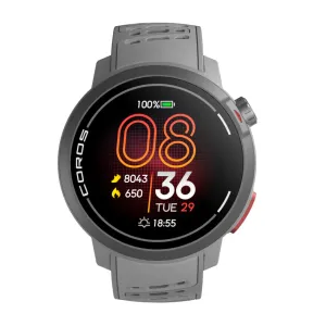 COROS Pace Pro Silicone Strap GPS Sport Watch Grey