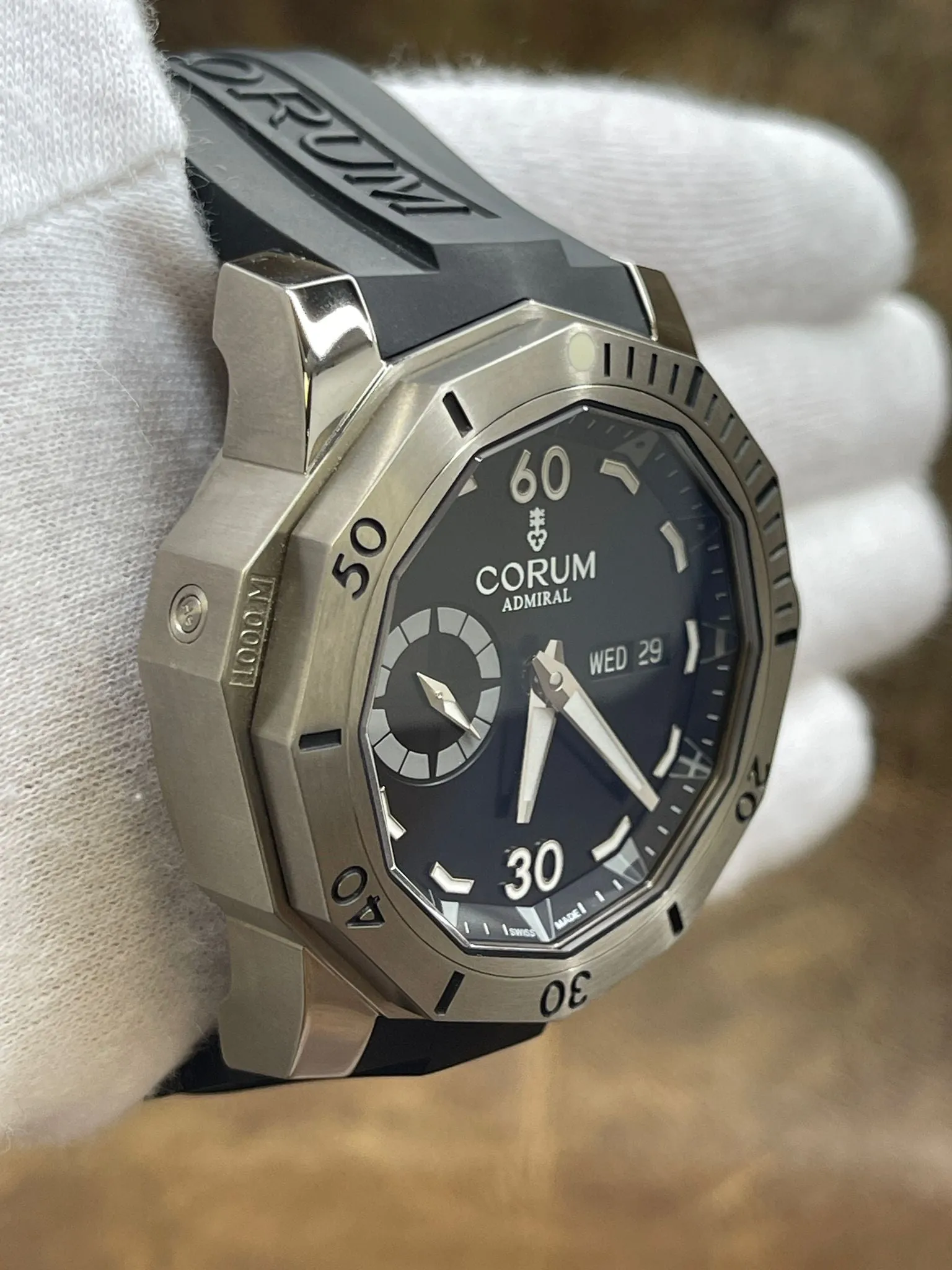 Corum Admirals Cup Deep Hull  Seafender A690/04304 Black Dial Automatic Men's Watch