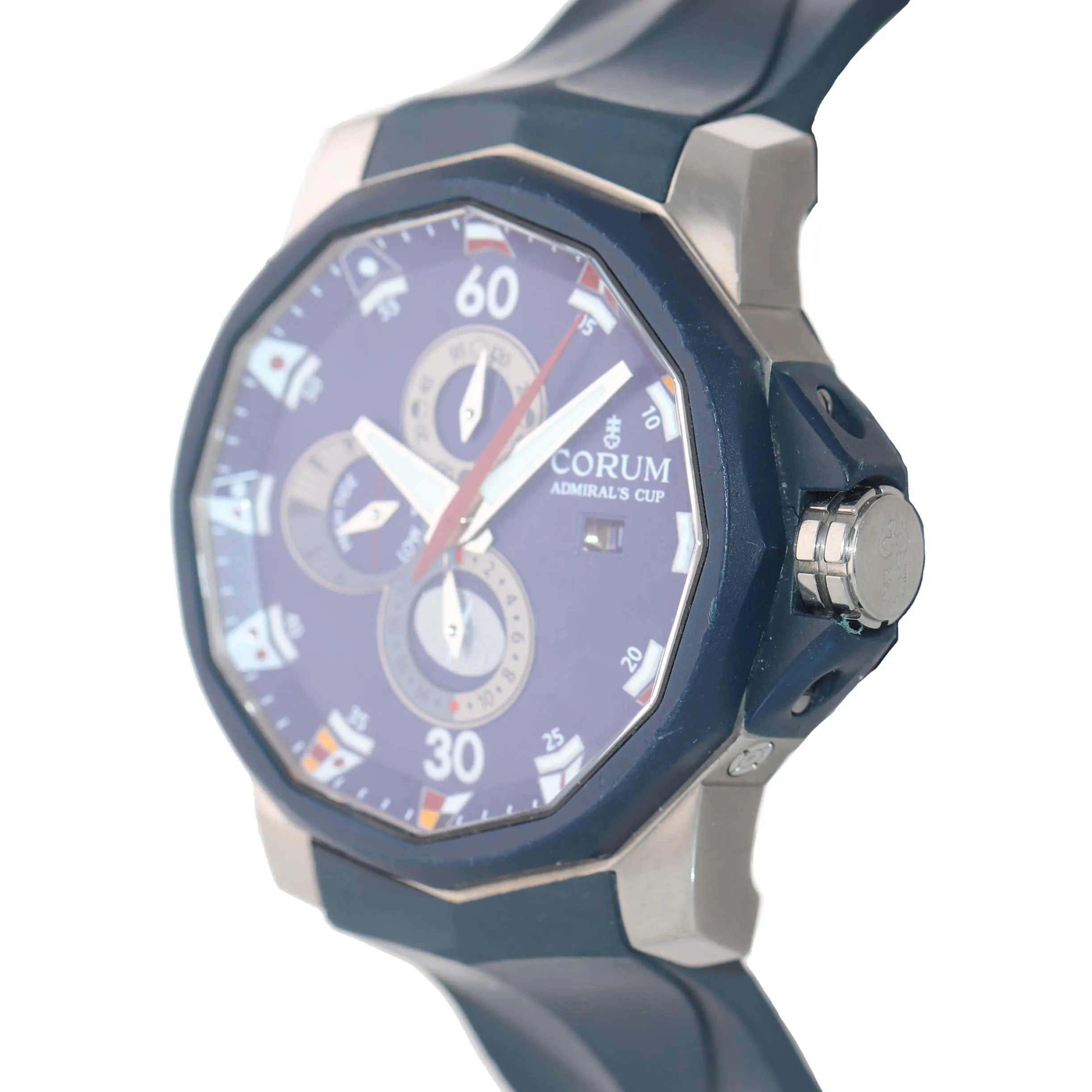 Corum Admiral's Cup Seafender Tides 48 Titanium 48mm Date Blue 01.0005 Watch