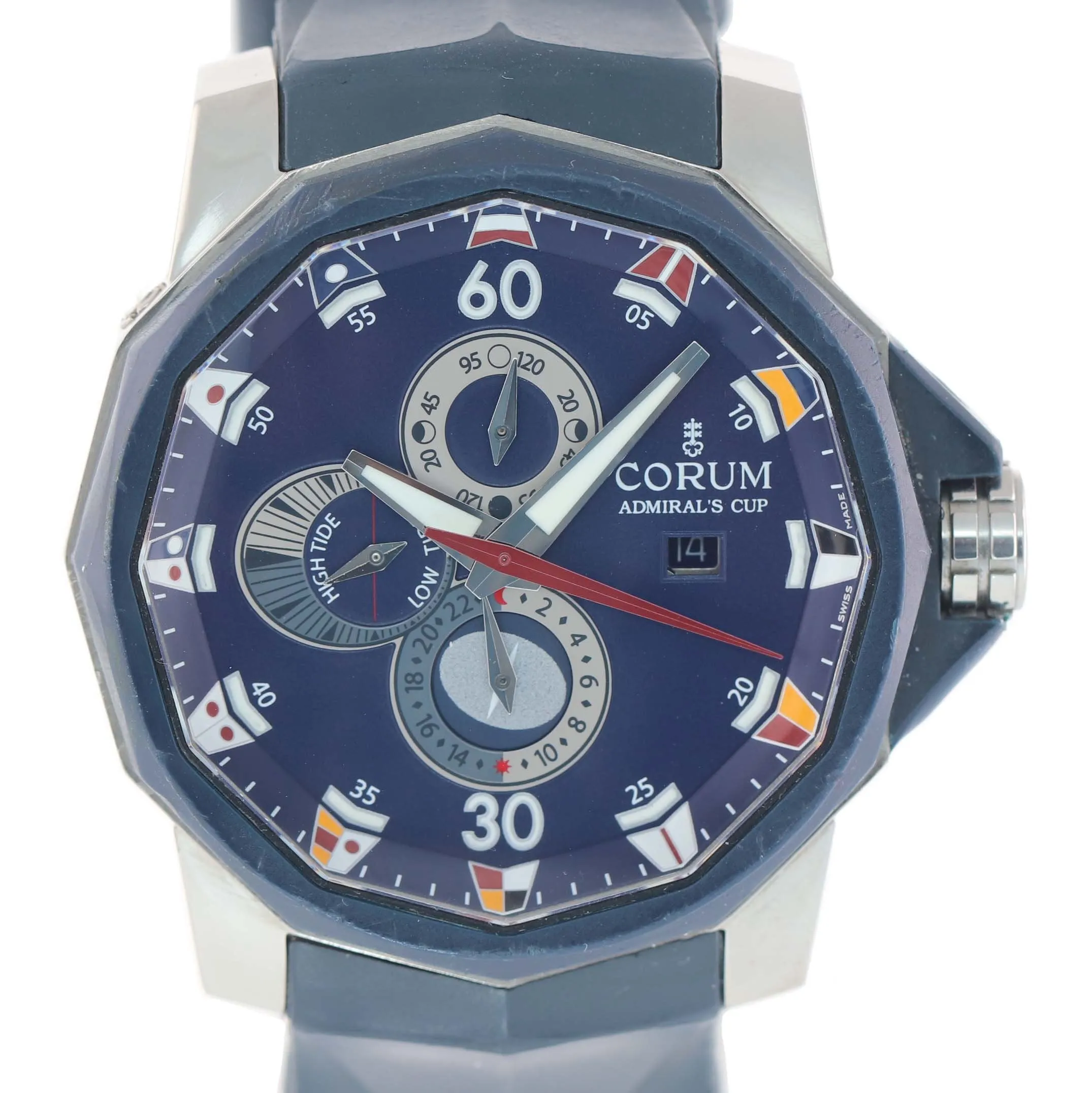 Corum Admiral's Cup Seafender Tides 48 Titanium 48mm Date Blue 01.0005 Watch