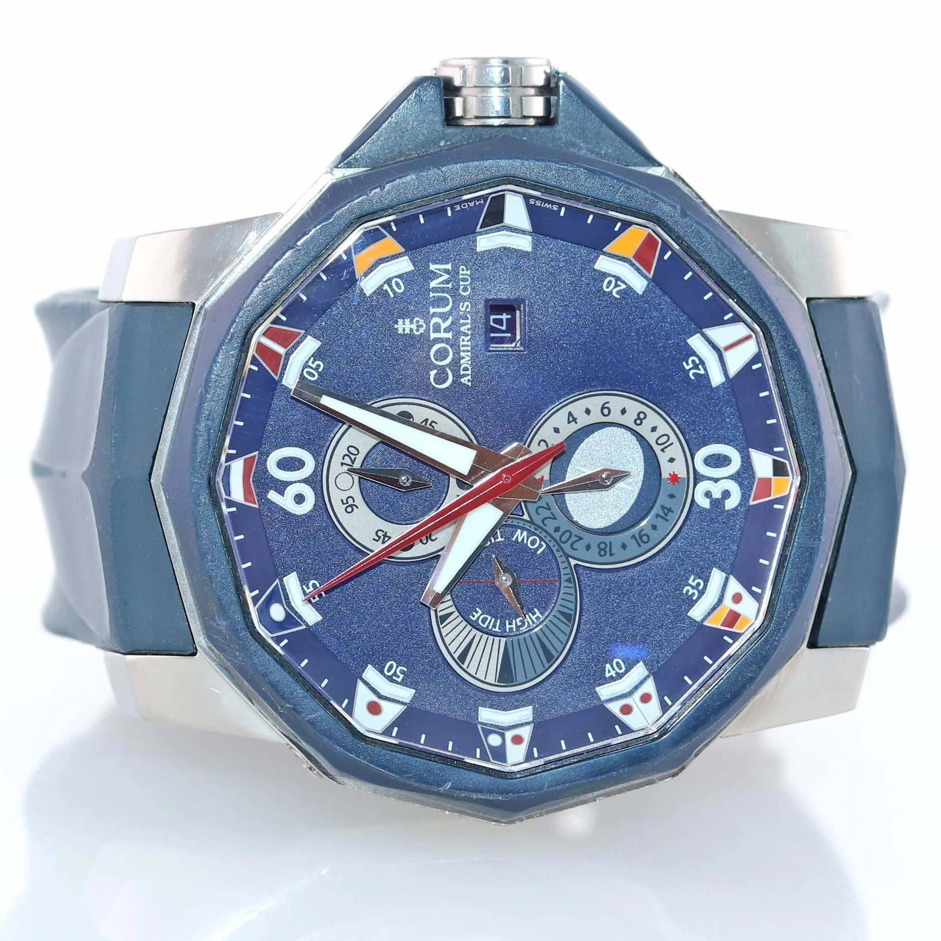 Corum Admiral's Cup Seafender Tides 48 Titanium 48mm Date Blue 01.0005 Watch