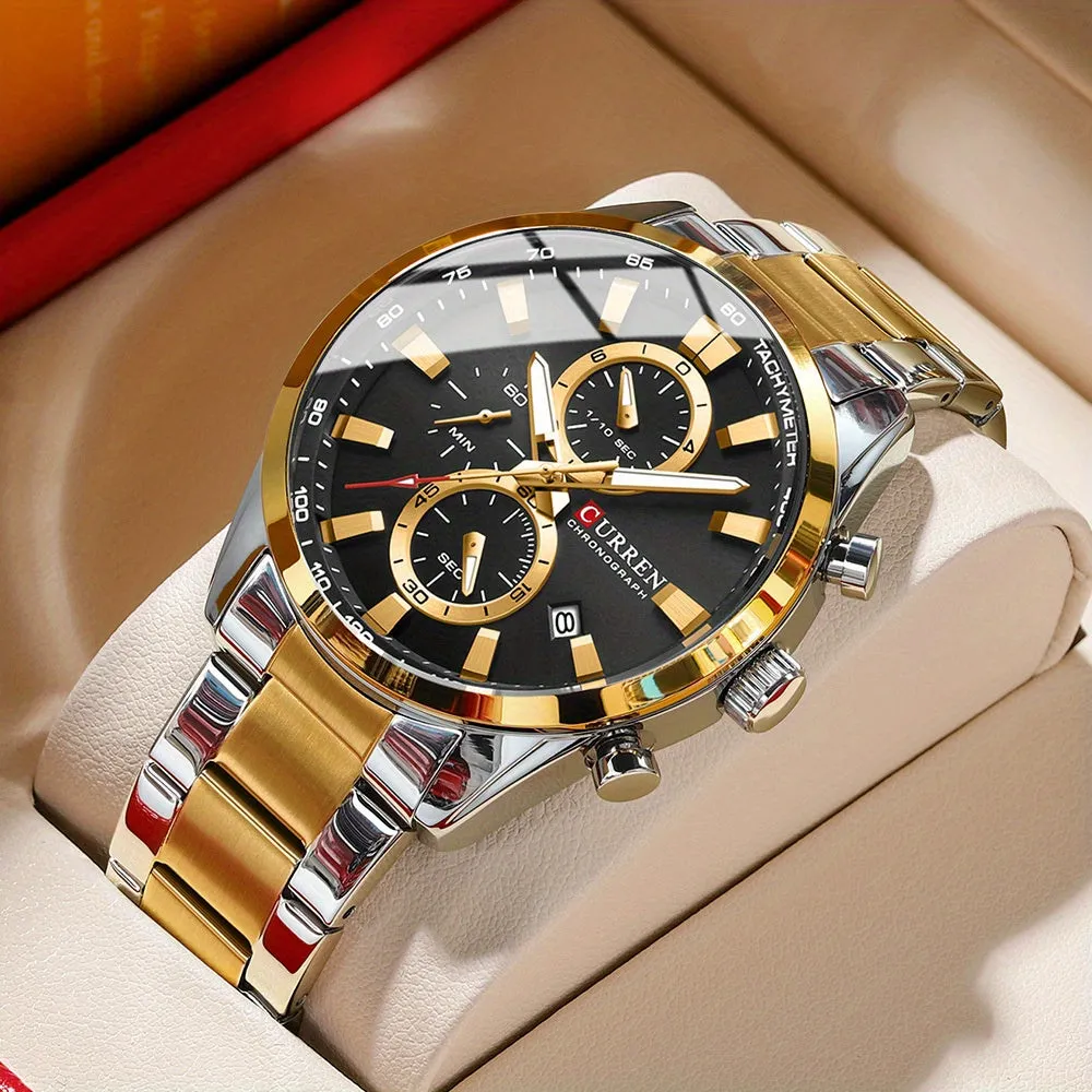 CURREN Business Chronograph Steel Watch
