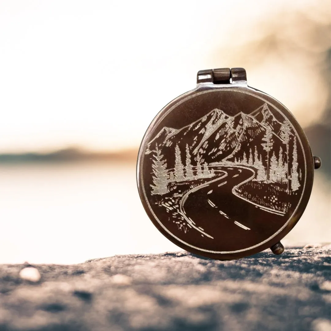 Custom Compass Gift for Son, Personalized Working Compass for Grandson