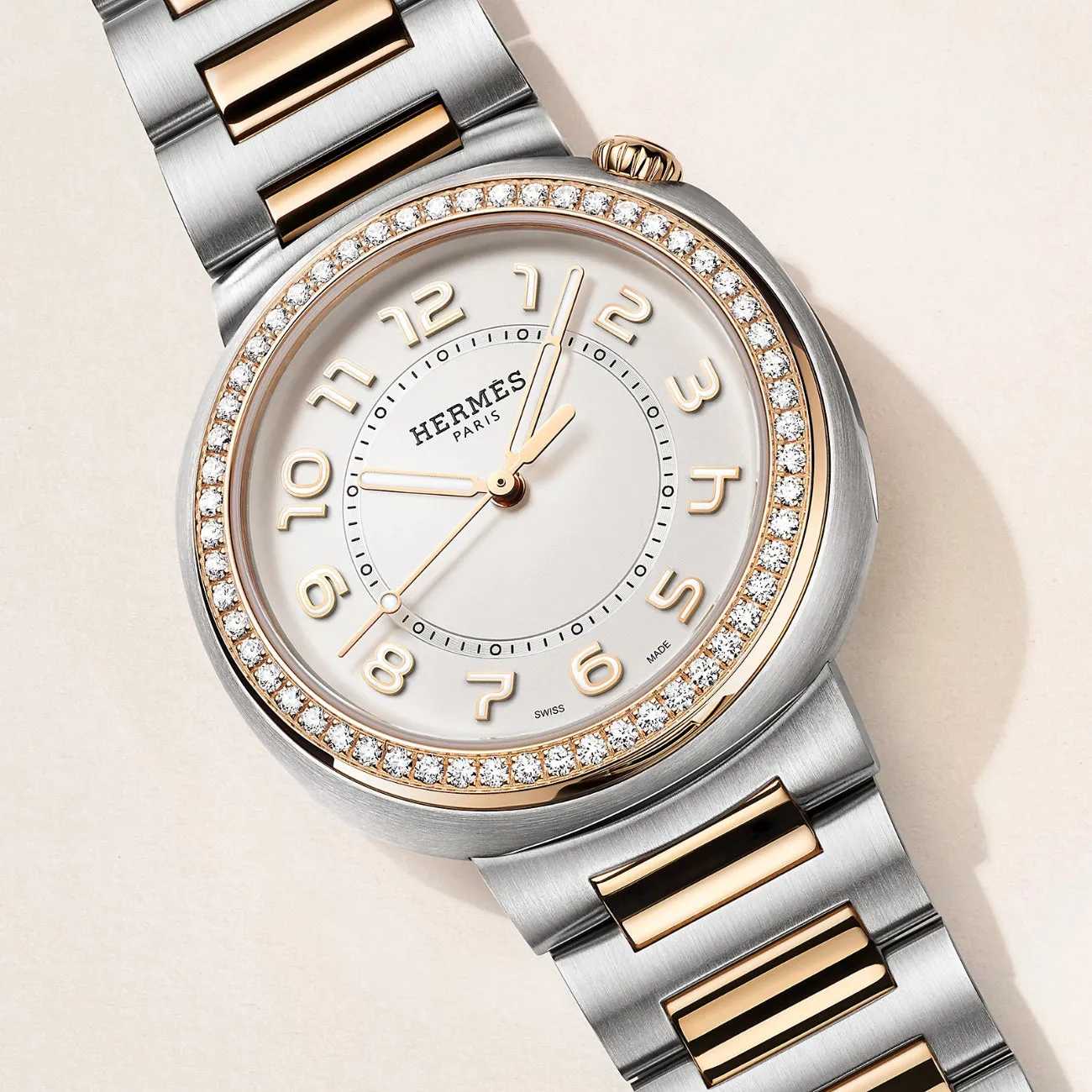 CUT - DIAMOND SET LARGE WATCH