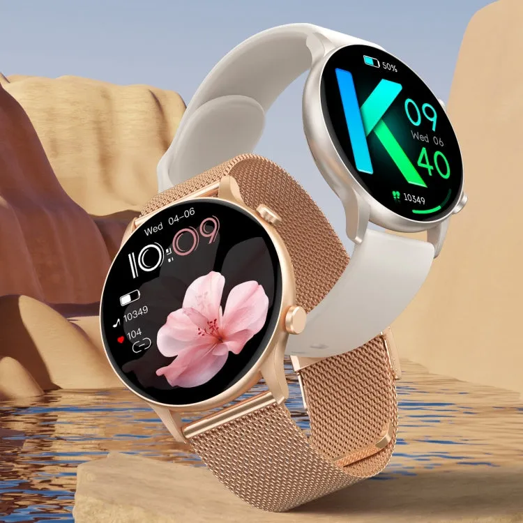 CY19 1.32 inch AMOLED Screen Silicone Strap Smart Watch, Blood Oxygen/Blood Pressure/Heart Rate(Black)