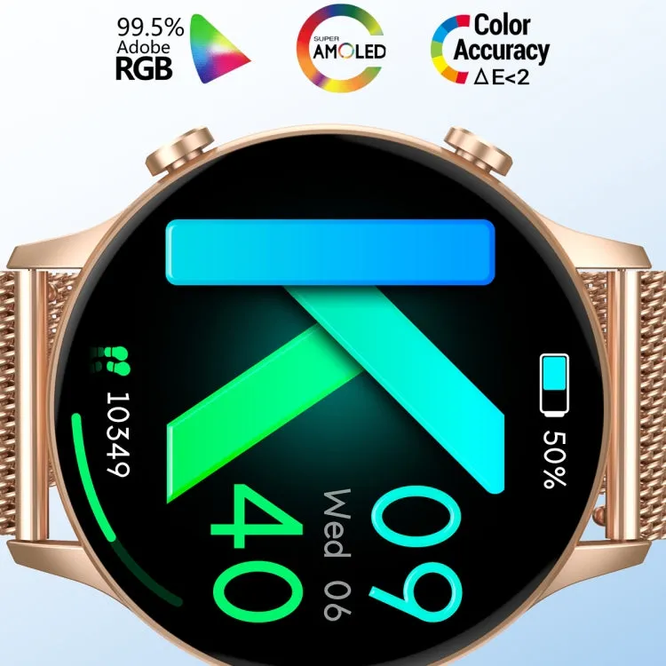 CY19 1.32 inch AMOLED Screen Silicone Strap Smart Watch, Blood Oxygen/Blood Pressure/Heart Rate(Black)