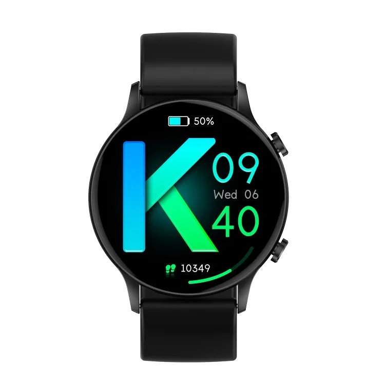 CY19 1.32 inch AMOLED Screen Silicone Strap Smart Watch, Blood Oxygen/Blood Pressure/Heart Rate(Black)
