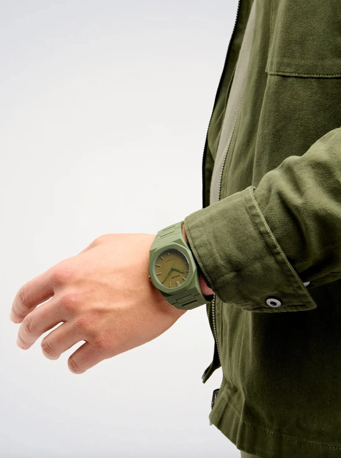 D1 Milano Polycarbon Military Green Watch