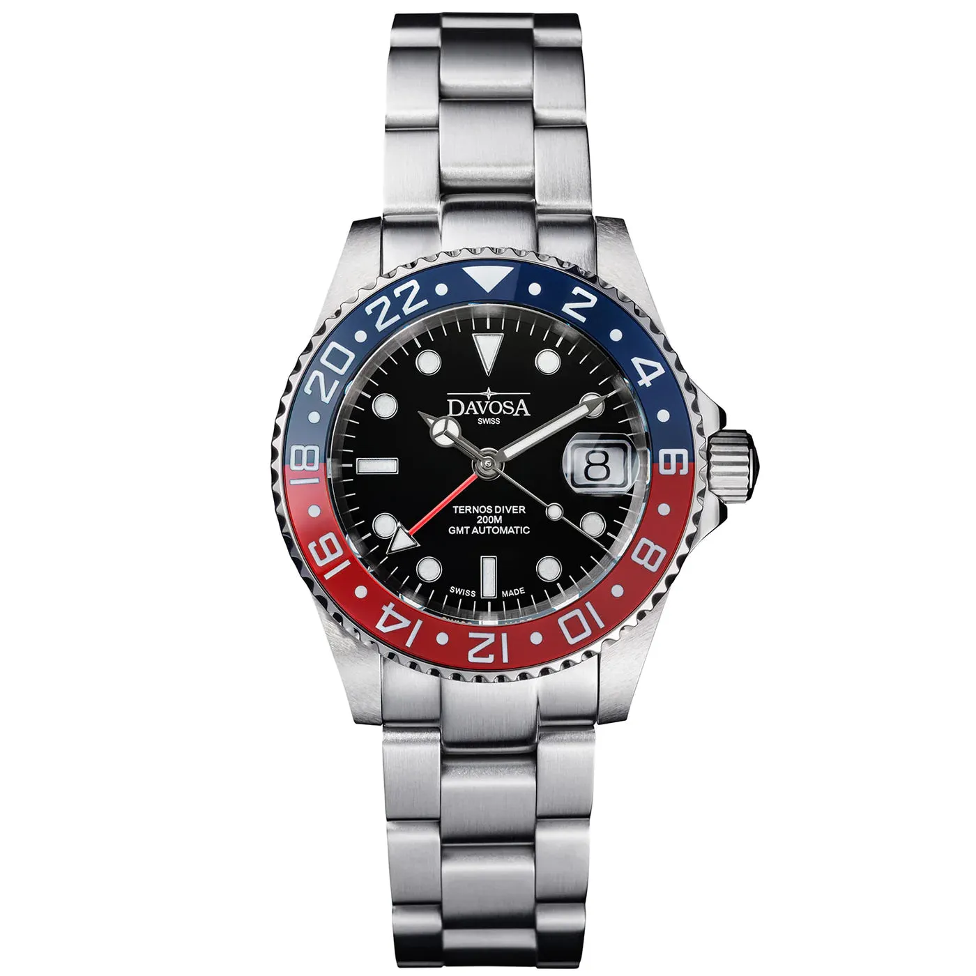 Davosa Ternos Ceramic Automatic GMT Swiss-Made 200m 16159060 Trialink Bracelet