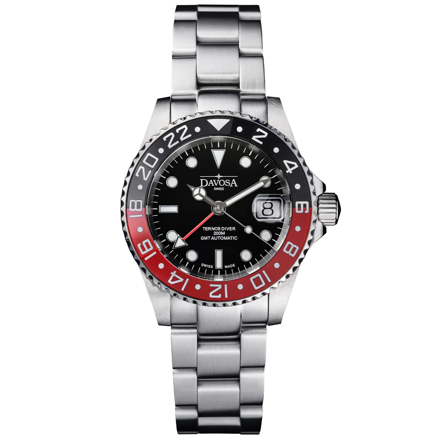Davosa Ternos Ceramic Automatic GMT Swiss-Made 200m 16159060 Trialink Bracelet