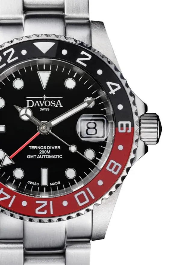 Davosa Ternos Ceramic Automatic GMT Swiss-Made 200m 16159060 Trialink Bracelet