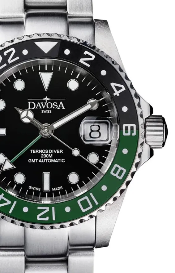 Davosa Ternos Ceramic Automatic GMT Swiss-Made 200m 16159060 Trialink Bracelet