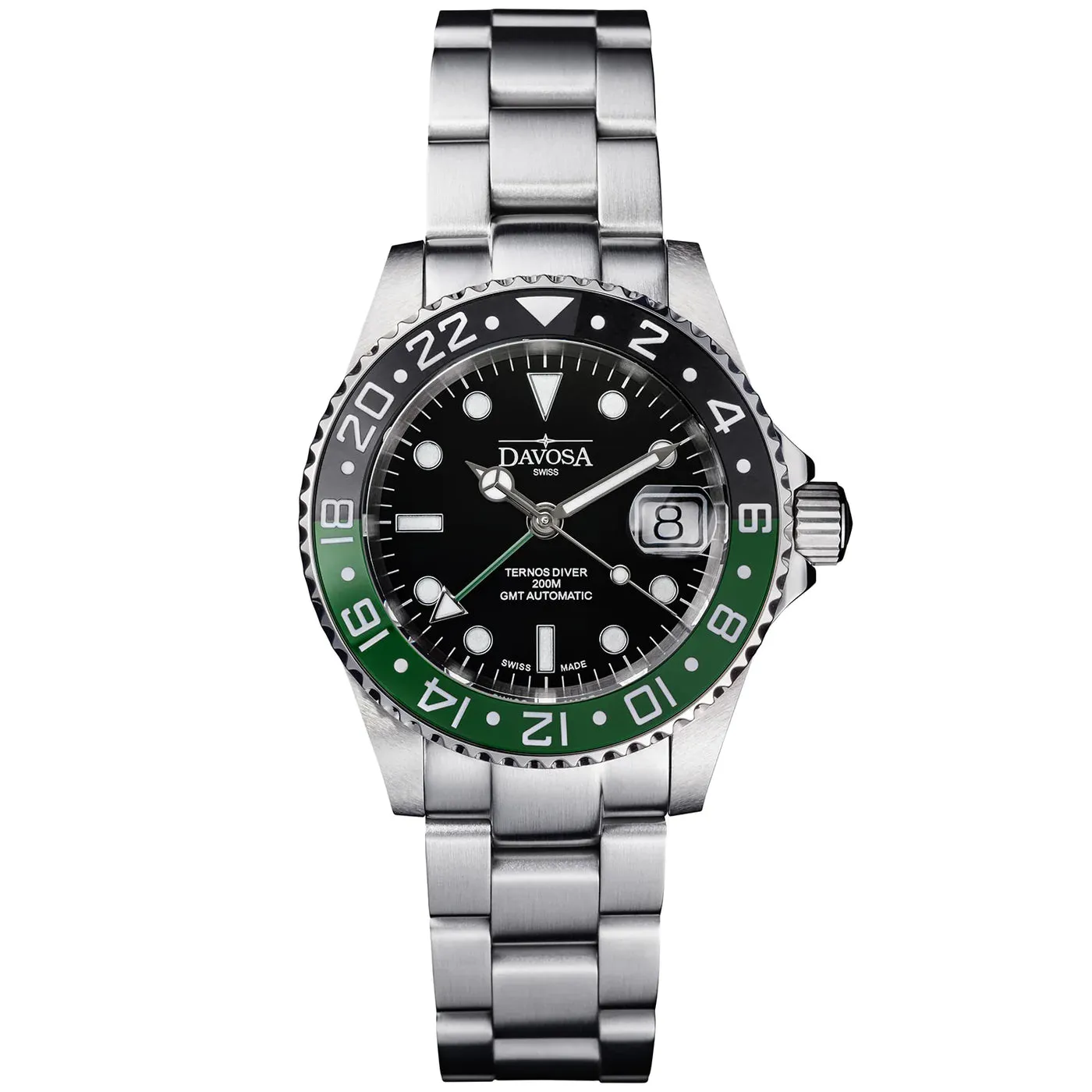 Davosa Ternos Ceramic Automatic GMT Swiss-Made 200m 16159060 Trialink Bracelet