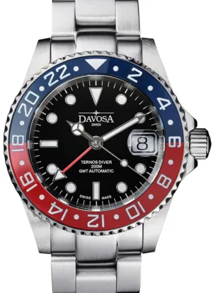Davosa Ternos Ceramic Automatic GMT Swiss-Made 200m 16159060 Trialink Bracelet