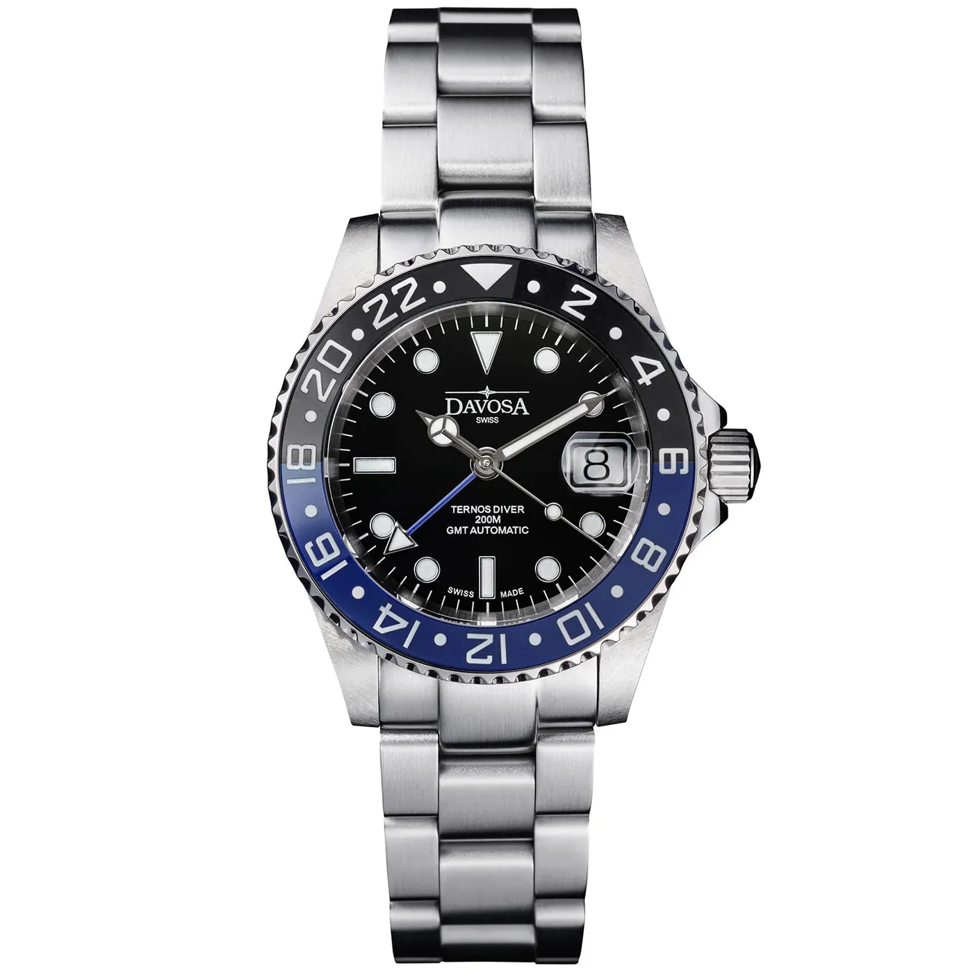 Davosa Ternos Ceramic Automatic GMT Swiss-Made 200m 16159060 Trialink Bracelet