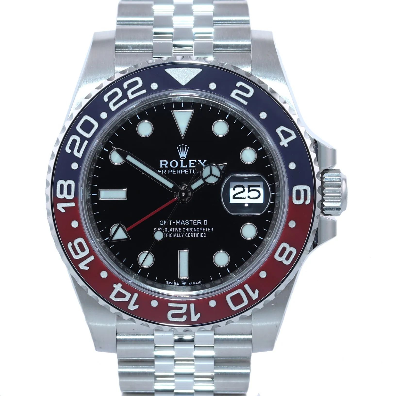 DECEMBER NEW 2020 Rolex GMT Master PEPSI Red Blue Ceramic 126710 BLRO Watch