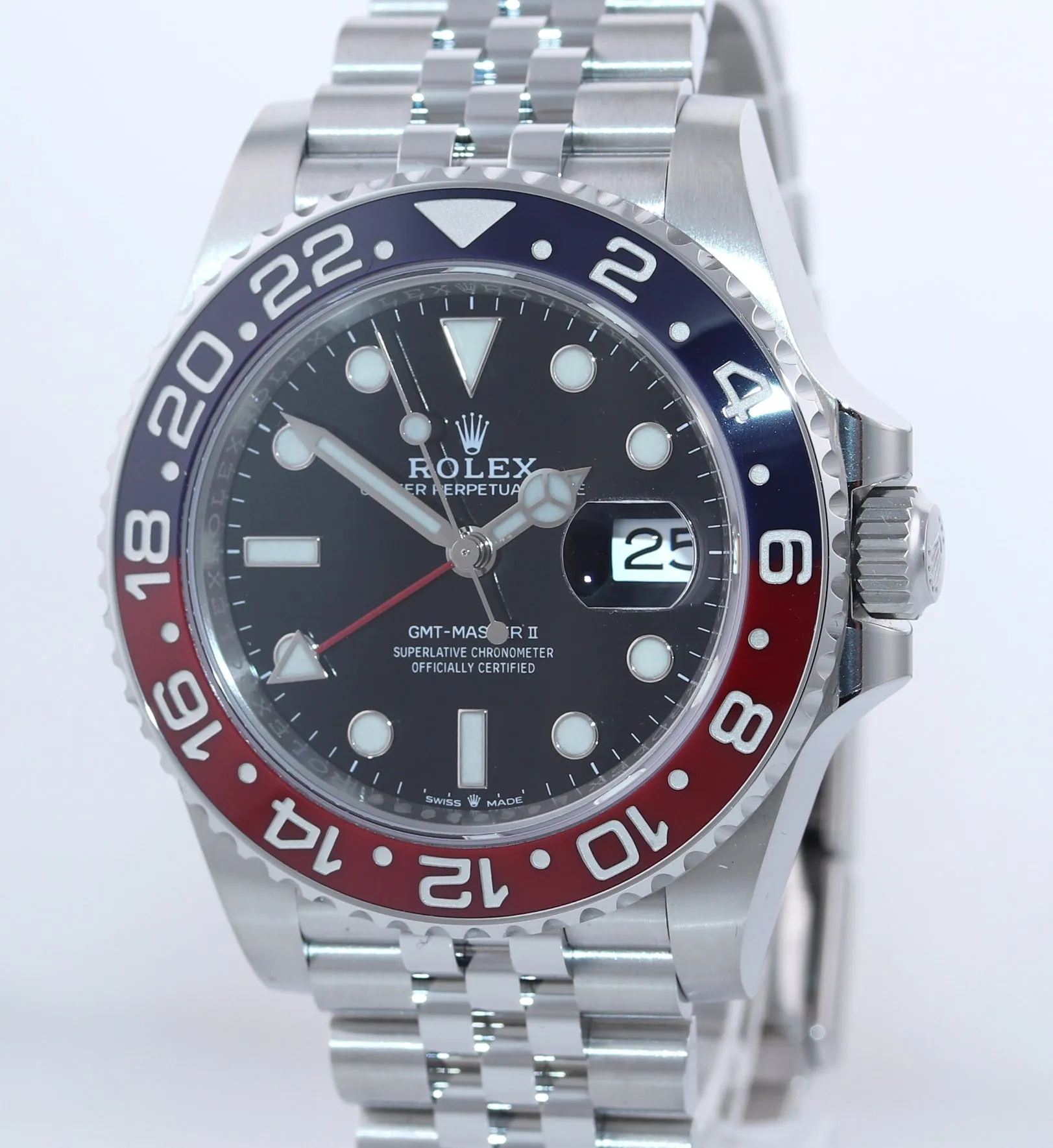 DECEMBER NEW 2020 Rolex GMT Master PEPSI Red Blue Ceramic 126710 BLRO Watch
